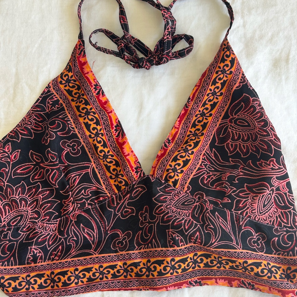 Vintage Halter Top ~ reversible!